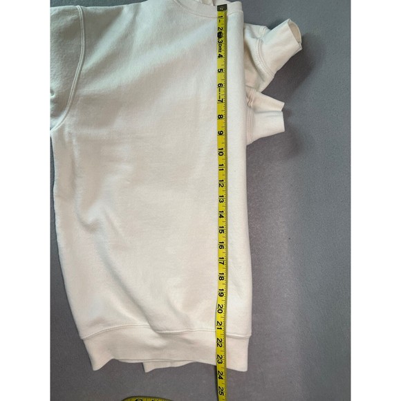 Disney Tinkerbell Womens Crewneck Sweatshirt XL Long Sleeve Ivory Pullover - Picture 5 of 5